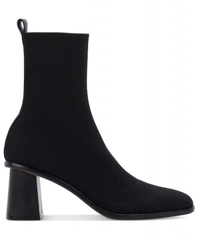 Women's Alaya Block-Heel Dress Booties Black $72.00 Shoes