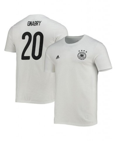 Men's Serge Gnabry White Germany National Team Amplifier Name and Number T-shirt $20.39 T-Shirts