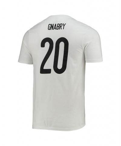 Men's Serge Gnabry White Germany National Team Amplifier Name and Number T-shirt $20.39 T-Shirts