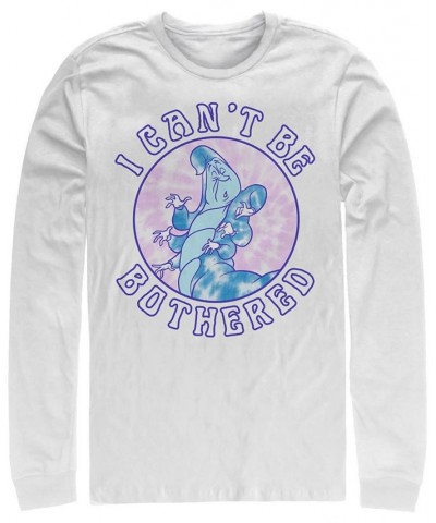 Alice in Wonderland Cant Be Caterpillar Men's Long Sleeve Crew Neck T-shirt White $20.39 T-Shirts