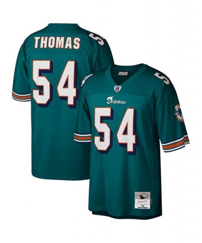 Men's Zach Thomas Aqua Miami Dolphins Legacy Replica Jersey $51.00 Jersey