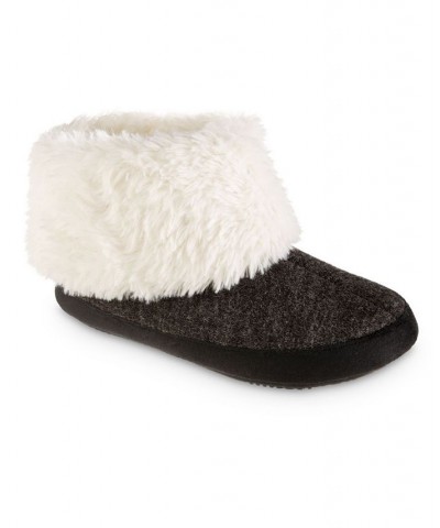 Women's Marisol Boot Slippers Black $17.04 Shoes