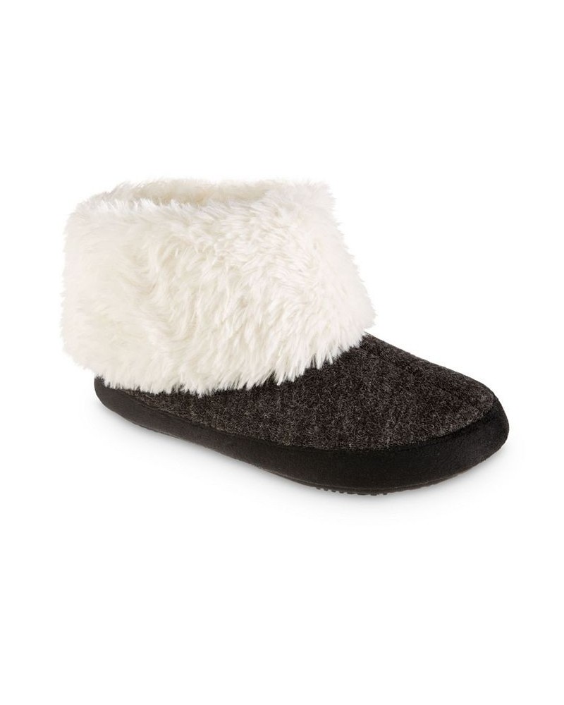 Women's Marisol Boot Slippers Black $17.04 Shoes