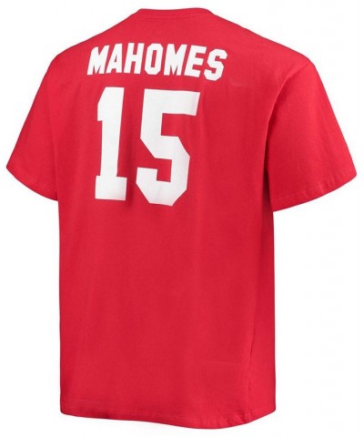 Men's Big and Tall Patrick Mahomes Red Kansas City Chiefs Player Name Number T-shirt $16.81 T-Shirts