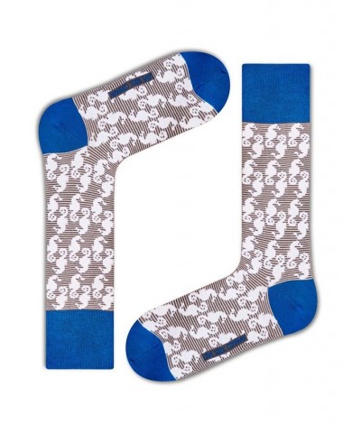 Men's Casual Socks - Seahorse Gray $9.24 Socks