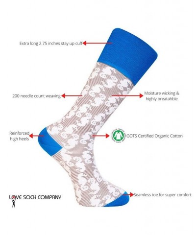 Men's Casual Socks - Seahorse Gray $9.24 Socks