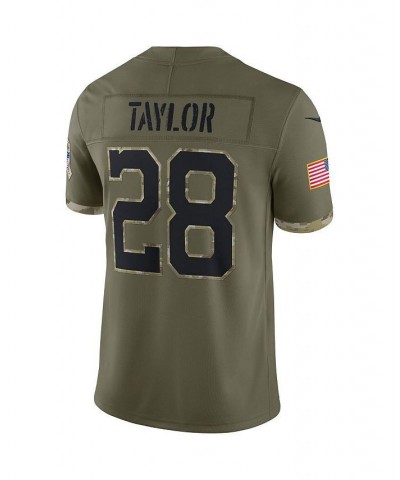 Men's Jonathan Taylor Olive Indianapolis Colts 2022 Salute To Service Limited Jersey $66.60 Jersey