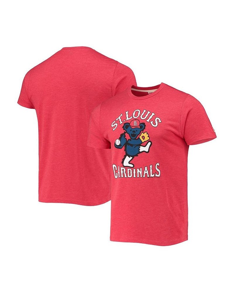 Men's Red St. Louis Cardinals Grateful Dead Tri-Blend T-shirt $25.00 T-Shirts