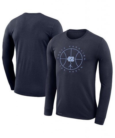 Men's Brand Navy North Carolina Tar Heels Basketball Icon Legend Performance Long Sleeve T-shirt $28.04 T-Shirts