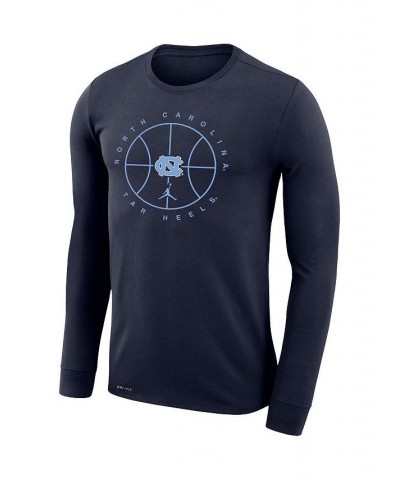 Men's Brand Navy North Carolina Tar Heels Basketball Icon Legend Performance Long Sleeve T-shirt $28.04 T-Shirts