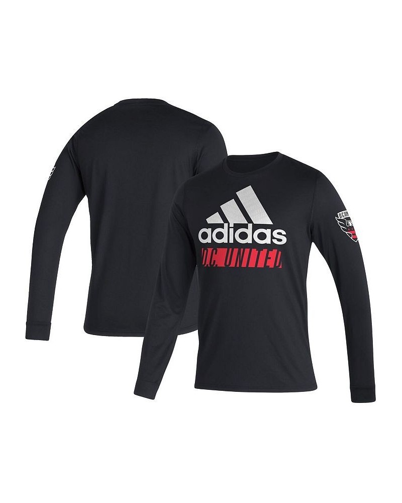 Men's Black D.C. United Vintage-Inspired Performance Long Sleeve T-shirt $29.49 T-Shirts