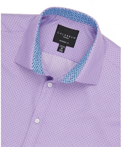 Men's Regular Fit Performance Wrinkle Free Dress Shirt Lilac $13.63 Dress Shirts