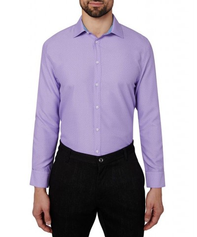 Men's Regular Fit Performance Wrinkle Free Dress Shirt Lilac $13.63 Dress Shirts