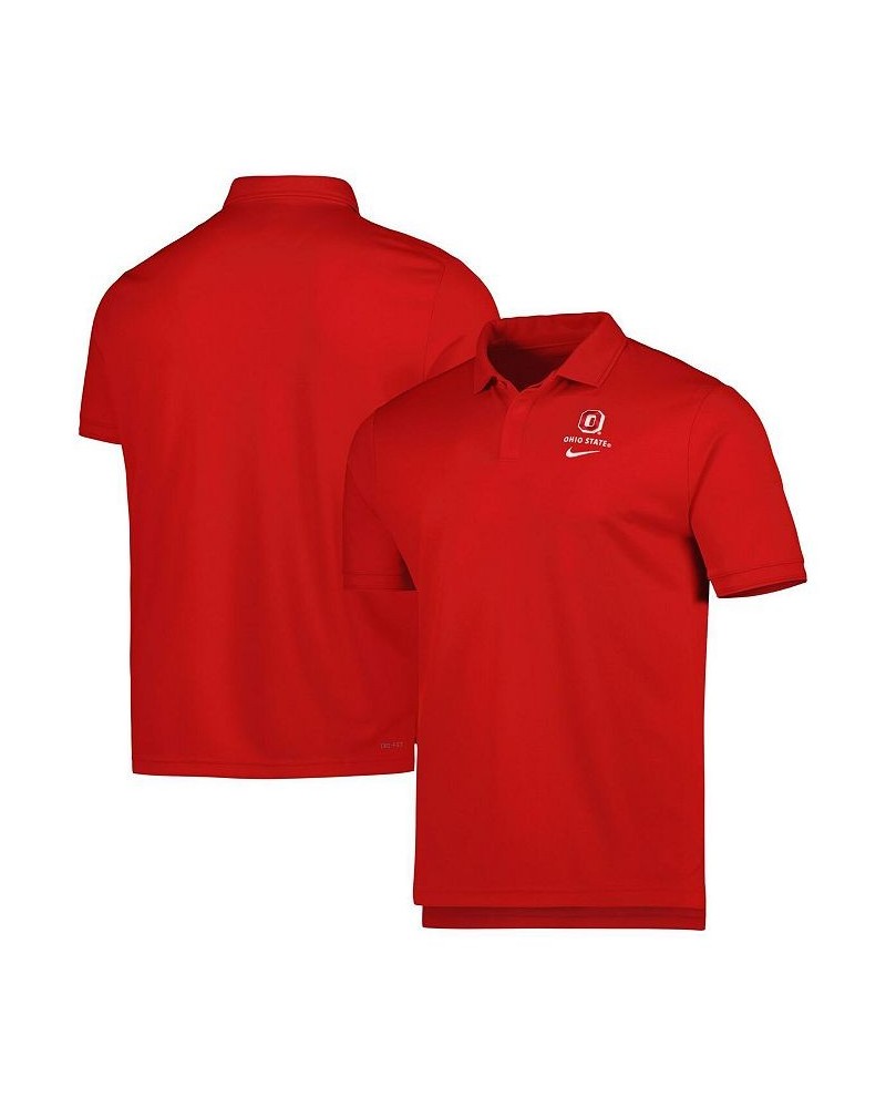 Men's Scarlet Ohio State Buckeyes UV Performance Polo Shirt $26.66 Polo Shirts