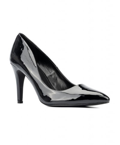 Women's Mona Wide Width Pumps Black $26.38 Shoes