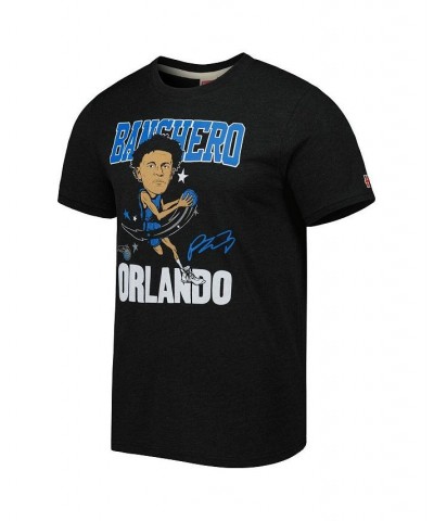 Men's Paolo Banchero Charcoal Orlando Magic Caricature Tri-Blend T-shirt $16.34 T-Shirts