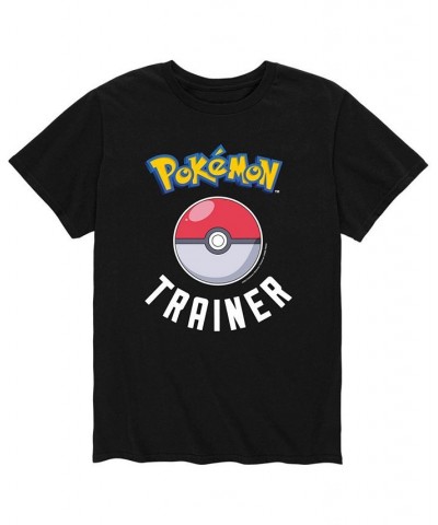 Men's Pokemon Trainer T-shirt Black $17.15 T-Shirts