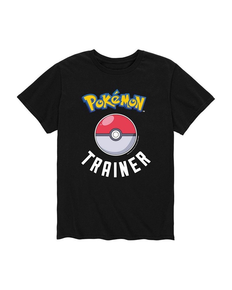 Men's Pokemon Trainer T-shirt Black $17.15 T-Shirts