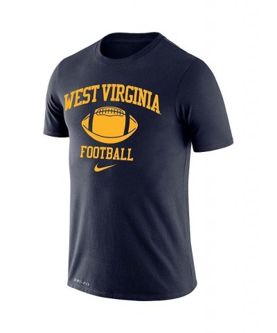 Men's Navy West Virginia Mountaineers Retro Football Lockup Legend Performance T-shirt $28.49 T-Shirts