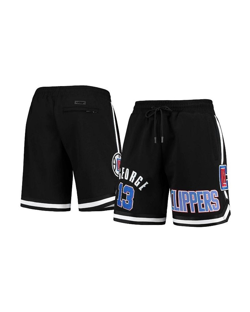 Men's Paul George Black LA Clippers Team Player Shorts $43.20 Shorts