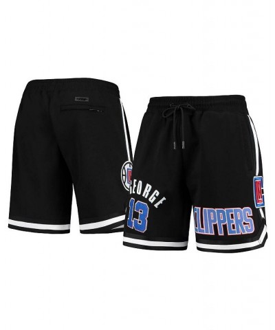 Men's Paul George Black LA Clippers Team Player Shorts $43.20 Shorts