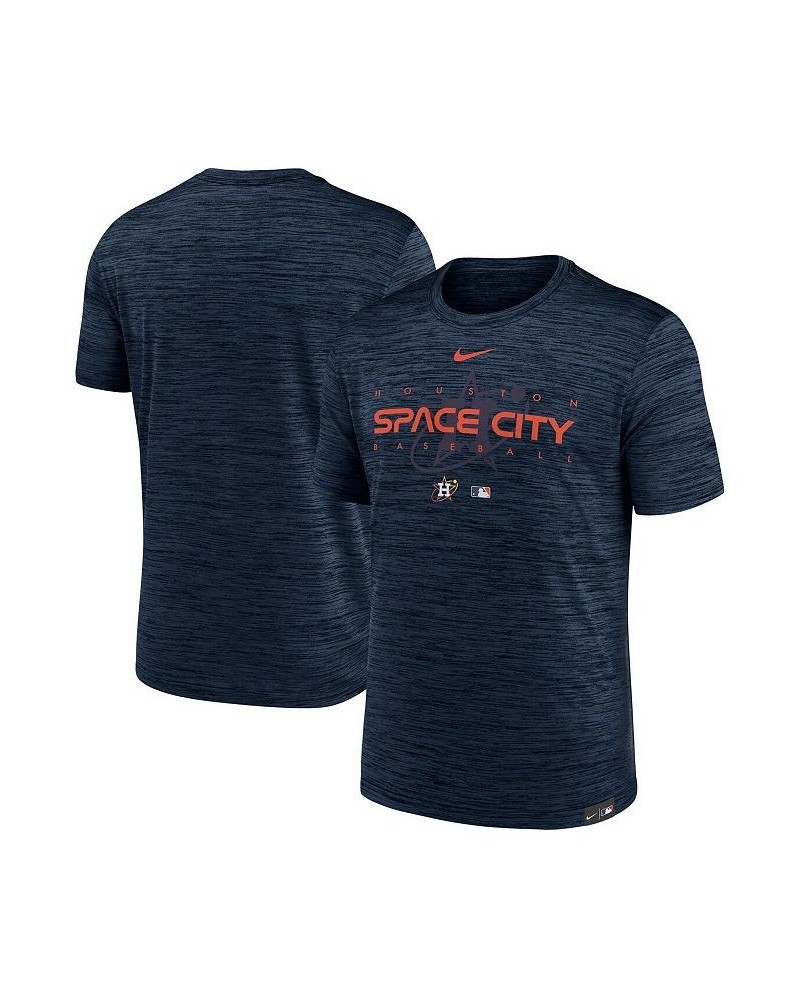 Men's Navy Houston Astros City Connect Velocity Practice Performance T-shirt $21.00 T-Shirts