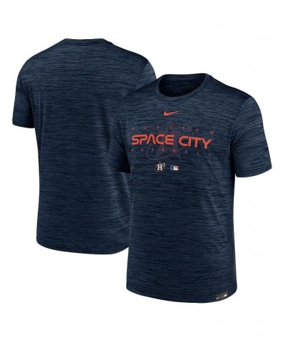 Men's Navy Houston Astros City Connect Velocity Practice Performance T-shirt $21.00 T-Shirts