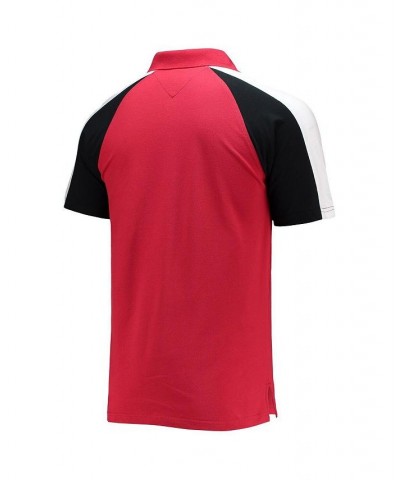 Men's Red, White Tampa Bay Buccaneers Holden Raglan Polo Shirt $30.38 Polo Shirts