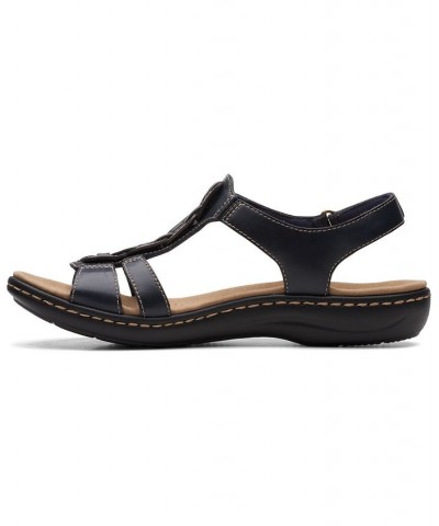 Laurieann Kay T-strap Slingback Sandals Blue $45.76 Shoes