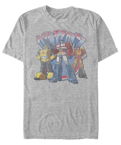 Men's Transformers Generations Kannji Short Sleeve T-shirt Gray $14.00 T-Shirts