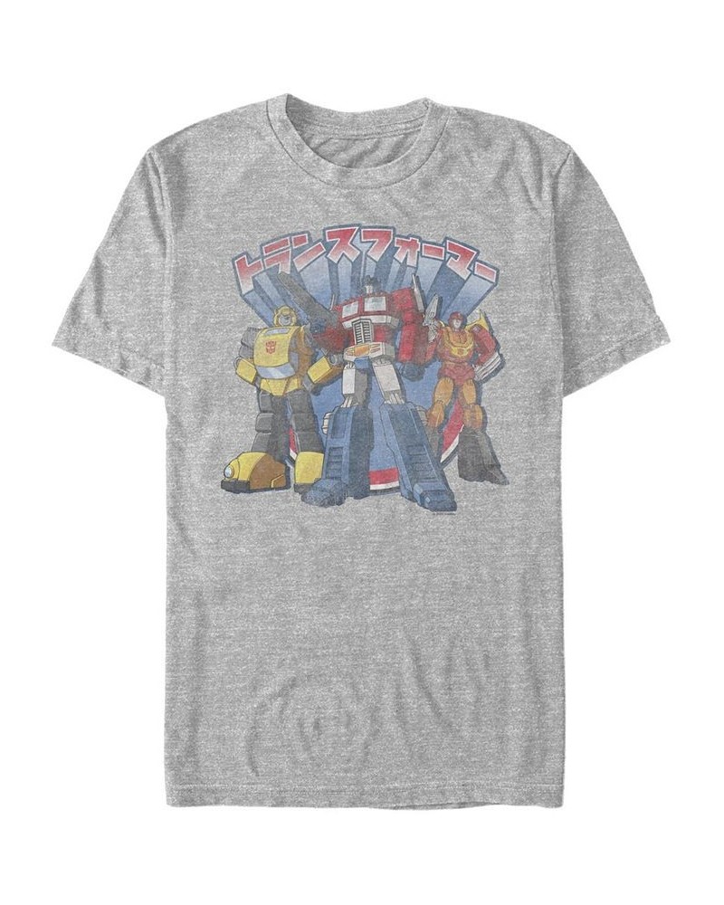 Men's Transformers Generations Kannji Short Sleeve T-shirt Gray $14.00 T-Shirts