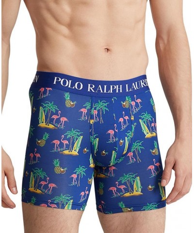 Men's Super-Soft Tropical-Print Boxer Briefs Multi $20.40 Underwear