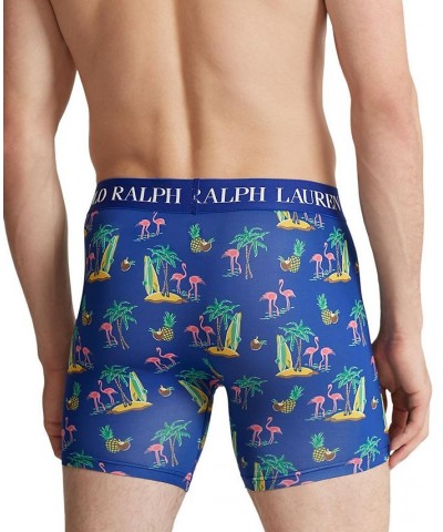 Men's Super-Soft Tropical-Print Boxer Briefs Multi $20.40 Underwear