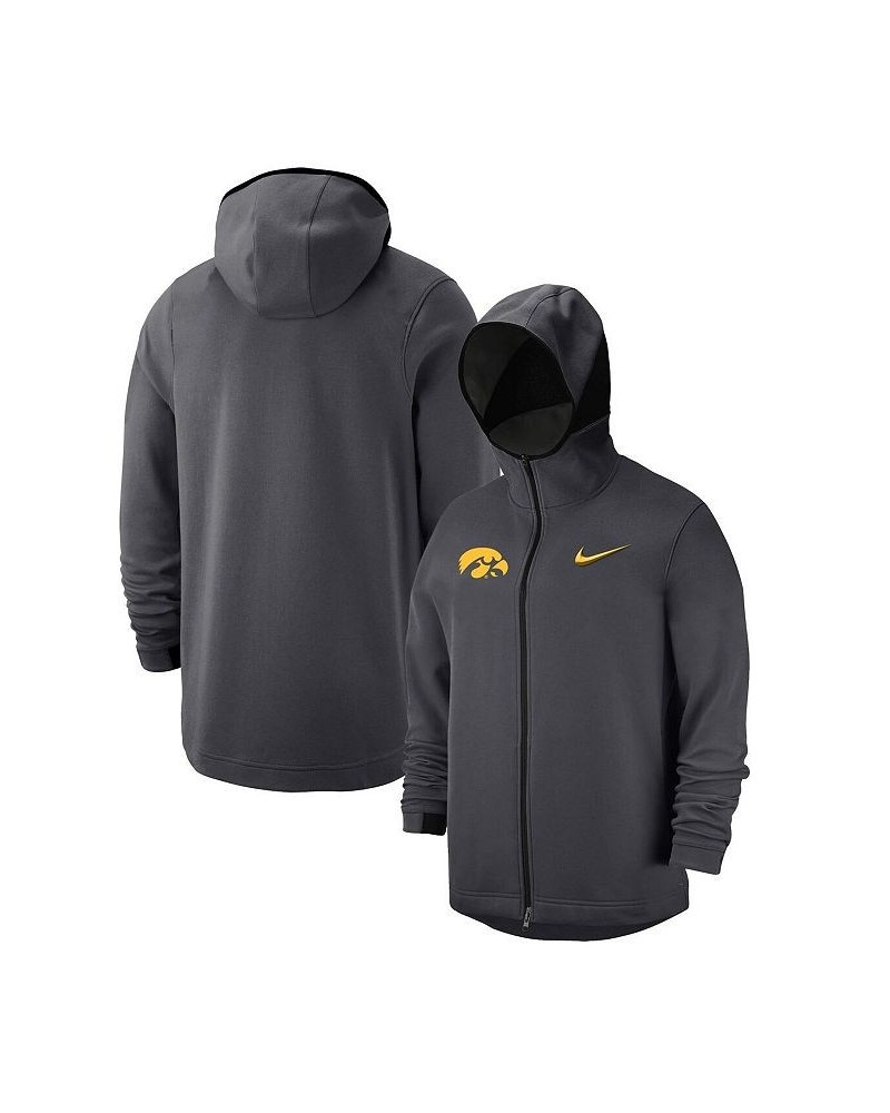 Men's Anthracite Iowa Hawkeyes Tonal Showtime Full-Zip Hoodie $55.90 Sweatshirt