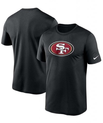 Men's Black San Francisco 49ers Logo Essential Legend Performance T-Shirt $16.40 T-Shirts