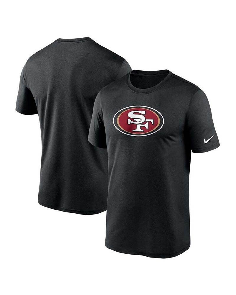 Men's Black San Francisco 49ers Logo Essential Legend Performance T-Shirt $16.40 T-Shirts