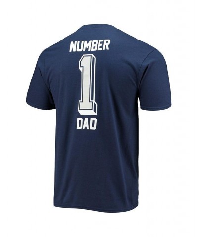 Men's Branded Navy Dallas Cowboys 1 Dad T-shirt $15.64 T-Shirts