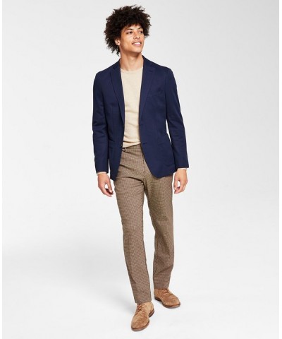 Men's Slim-Fit Navy Solid Knit Blazer Blue $28.04 Blazers