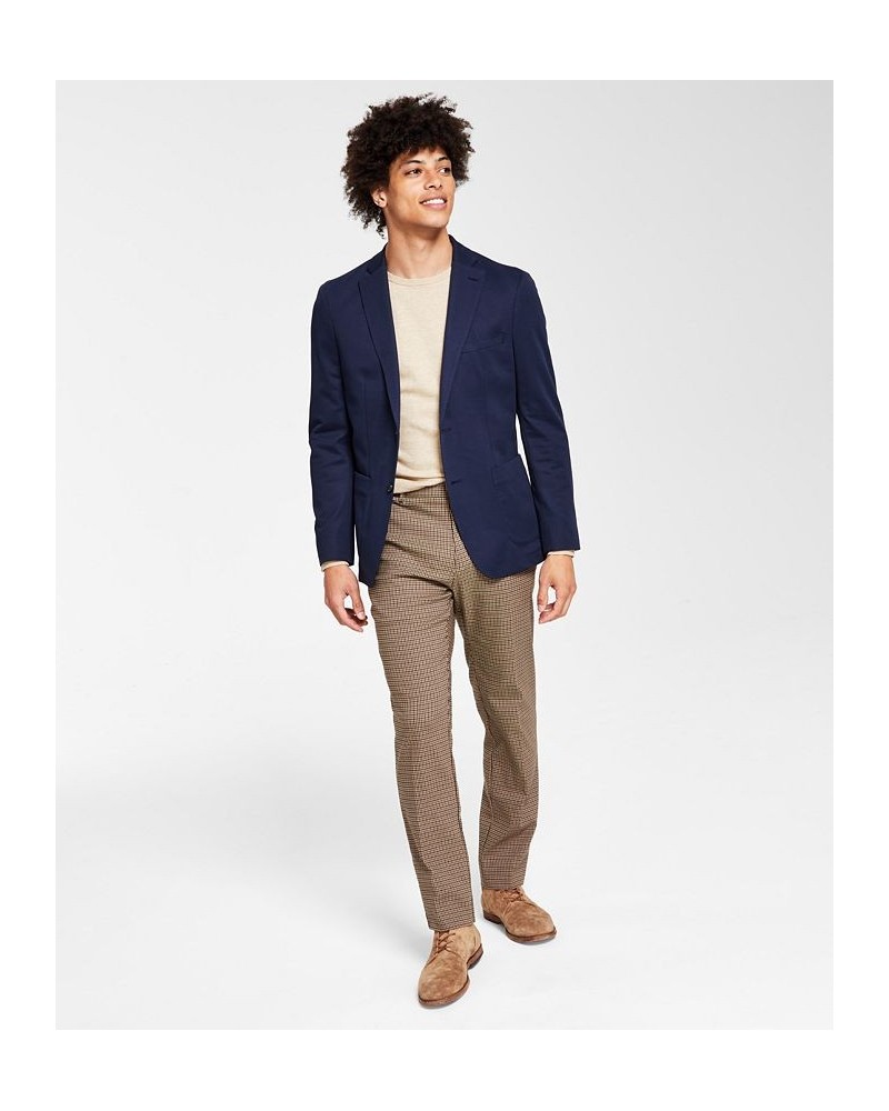 Men's Slim-Fit Navy Solid Knit Blazer Blue $28.04 Blazers