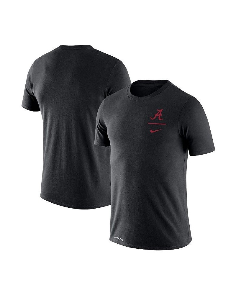 Men's Black Alabama Crimson Tide Logo Stack Legend Performance T-shirt $23.00 T-Shirts