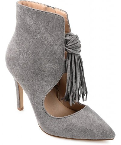 Women's Cameron Stiletto Booties Gray $45.50 Shoes