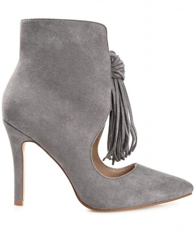 Women's Cameron Stiletto Booties Gray $45.50 Shoes