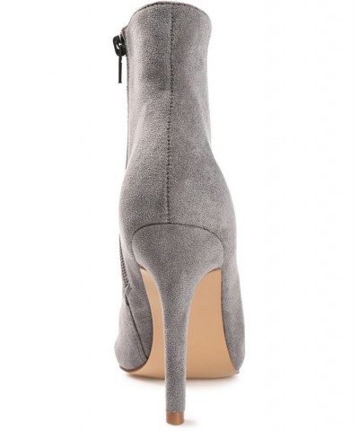 Women's Cameron Stiletto Booties Gray $45.50 Shoes