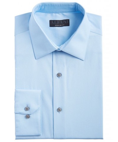 Men's Regular Fit 2-Way Stretch Stain Resistant Dress Shirt Blue $20.66 Dress Shirts