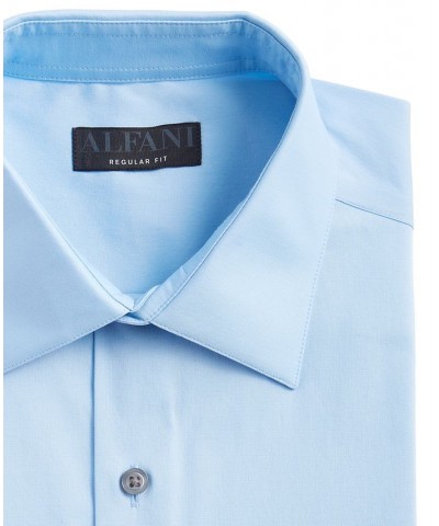 Men's Regular Fit 2-Way Stretch Stain Resistant Dress Shirt Blue $20.66 Dress Shirts