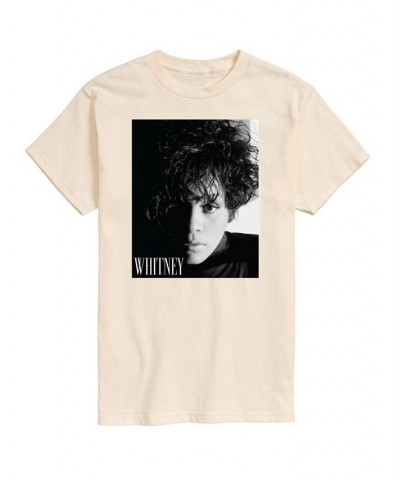 Men's Whitney Houston Short Sleeve T-shirt Yellow $17.34 T-Shirts