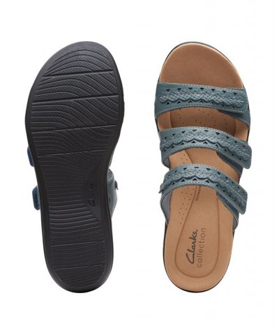 Women's Collection Laurieann Cove Sandals Blue $43.00 Shoes