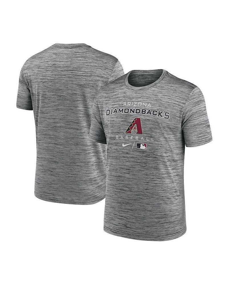 Men's Anthracite Arizona Diamondbacks Authentic Collection Velocity Practice Space-Dye Performance T-shirt $22.94 T-Shirts