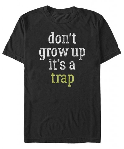 Men's Trap Short Sleeve Crew T-shirt Black $16.80 T-Shirts