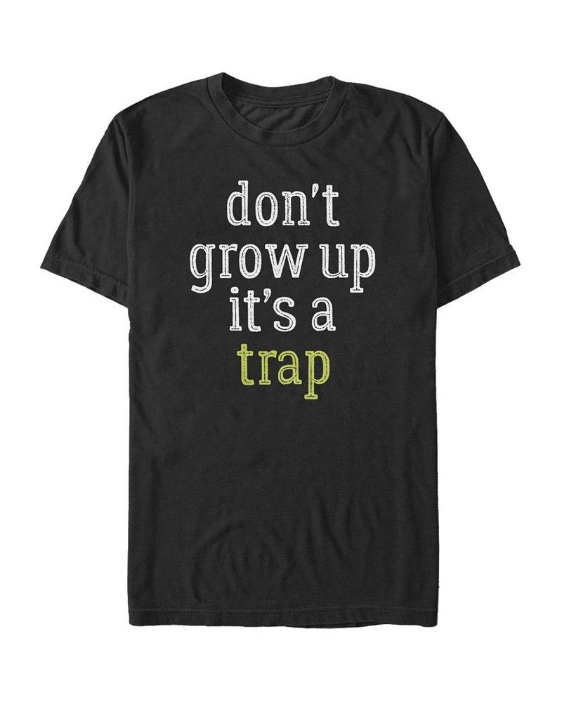 Men's Trap Short Sleeve Crew T-shirt Black $16.80 T-Shirts